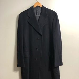 Size 42 navy cashmere topcoat